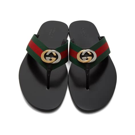 red and green gucci sandals|Gucci open toe sandals.